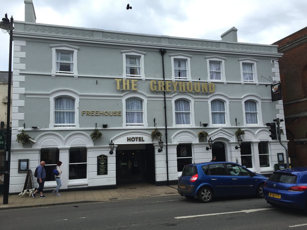 Pigeon nettting and a post and wire system installed at The Greyhound pub in Bridport, Dorset. 